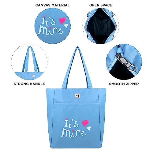 NFI-essentials-Polyester-Printed-Tote-Bag-for-Women-with-Zipper-Casual-Handbag-Shopping-Tote-Grocery-Portable-Bag-Eco-friendly-Hobo-Bag-Travel-Work-Beach-Office-College
