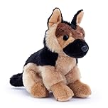 Zappi Co Palm Pups German Shepherd Dog Plush Toy (20cm) - Soft, Cuddly, 100% Recycled - Loyal Guardian Friend