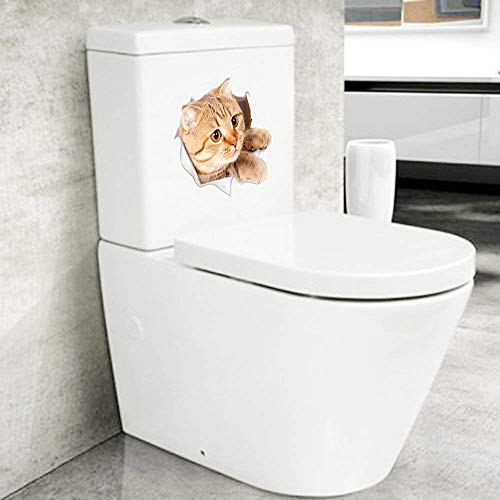 6Pcs 3D Wall Stickers Cats Self Adhesive, Kids Wall Decals/Removable Vinyl Art Murals For Living Room Baby Rooms Bedroom Toilet House Wall Diy Decoration #TOP2