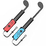 rush hour (spiel) deluxe edition [Einzigartig komfortables und rutschfestes Design] - Ausgereiftes ergonomisches Design, geeignet für alle Handformen, dieser Switch-Golfschläger ist mit 2 Handschlaufen ausgestattet und der Golfschläger hat auf beiden Seiten ein rutschfestes Design, um zu verhindern, dass der Golfschläger aus fliegen. Bietet einen stabilen und bequemen Griff, wodurch das Herunterfallen des Schlägers während des Spiels weitgehend vermieden wird. Gleichzeitig erleichtert der versenkbare Golfgriff das Tragen enorm.
