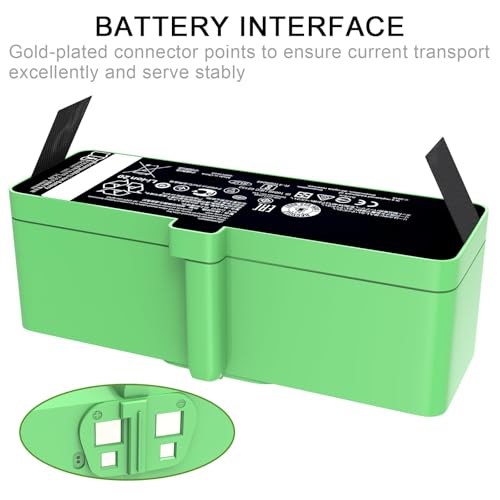 Image of Upgraded 5200mAh 74.88Wh Replacement Battery 1800LI 4376392 for iRobot Roomba 500 /600 /700 /800 /900 Series Compatible with Roomba 895 890 877 695 690 680 677 675 670 665 640 960 965 970 860 805