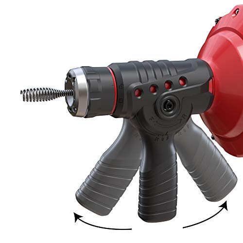 Populo 23 Ft. Handheld Electric Drain Cleaner, Corded Operated Snake Sink Clog Pipe Cleaner Plumbing, Power Auto Feed Tube Cable, Great Drain Cleaning Tool For Toilet, Sewer, Bathtub And Kitchen Sink, Populo thumb #1