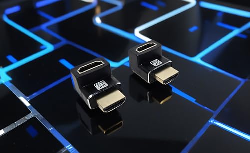 YCS basics 2 Pack Adaptador HDMI Macho a HDMI Hembra 90° miniatura 5