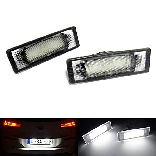 RZG 2x Luci LED per Targa Bianche Canbus per i40 4D VF Tucson TL Sportage QL ProCeed CD Soul SK3 Stonic