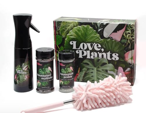 Love, Plants - Tropical Houseplant Care Kit &ndash; Complete Indoor Plant Health Set with Fertilizer...