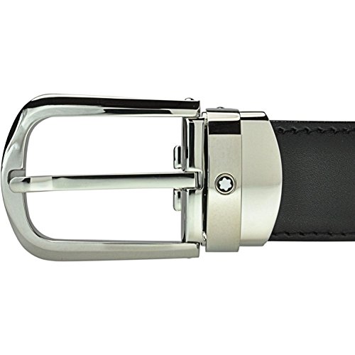 MONTBLANC Men's Cinturón Ejecutivo Reversible Cortado A La Medida - Cinturón, 3, Multicolor (/marrón) Belt Not Applicable, Multicolour (/Marrón 000), 46 (Manufacturer Size: Única)2