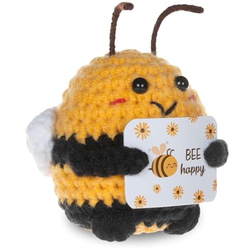 Dryxog Regalos Personalizados Profesoras Peluches Regalos Personalizados para Mujer Profesora Divertidos Amiga Flores de Crochet Graciosos Amuleto Suerte Mutuo Apoyo Emocional (Abeja) Dryxog Regalos Personalizados Profesoras Peluches Regalos Personalizados para Mujer Profesora Divertidos Amiga Flores de Crochet Graciosos Amuleto Suerte Mutuo Apoyo Emocional (Abeja)