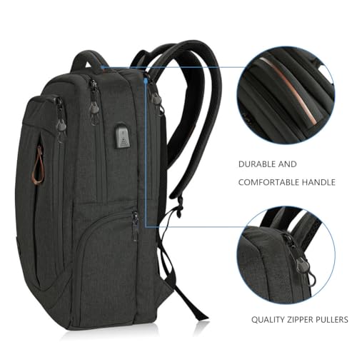 KROSER-Laptop-Backpack-Computer-Backpack-173-Inch-for-Men-Charcoal-Black