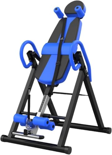 ZMBJ 逆さぶらさがり健康器 懸垂器具 懸垂マシン 逆立ちマシン ストレッチ 逆立ちぶら下がり 健康器具 猫背や肩こりを解消 トレーニング 筋トレ フィットネス 反転テーブル 自宅 安心設計 健康器 逆立ち健康 高さ調整可能 ベルト付き 耐荷重150KG