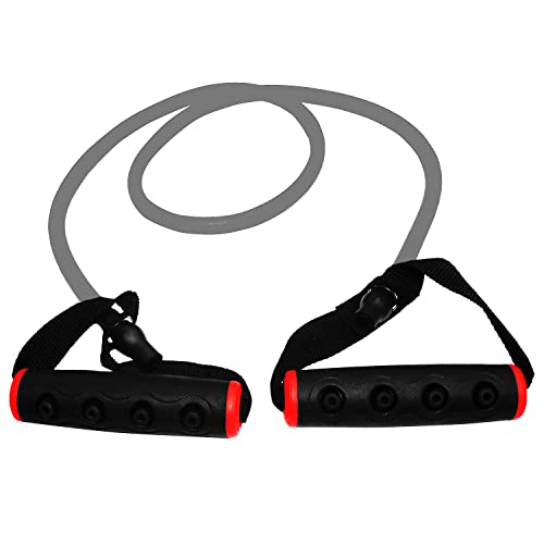 Image of USI Universal Resistance Tube /Expander Fixed, Latex Fitness Resistance Tube with Door Anchor, Handles, Resistance Bands for Workout for Men & Women, Size: 1x127cm(50 inch). (RP) (Medium)
