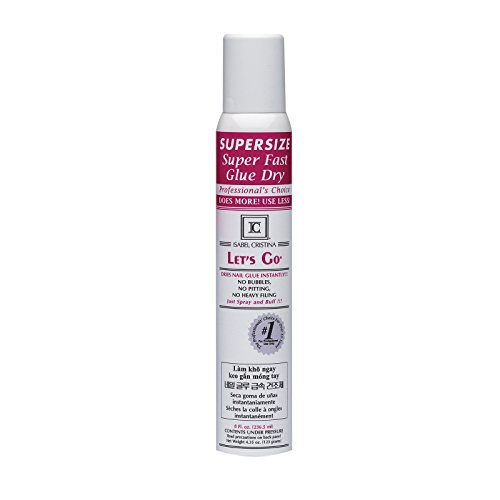 ISABEL CRISTINA Let's Go Glue Spray Nail Glue Activator 8oz (MD800), Pack Of 2