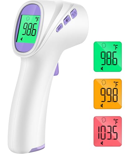 No-Touch Thermometer for Adults and Kids, Digital Thermometer with Fever