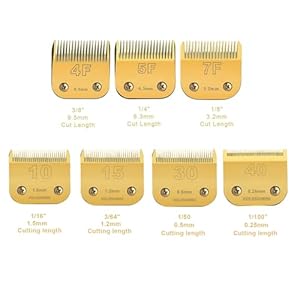 Blade Dog Grooming Detachable Ceramic Blade Compatible with Andisoster A5wahl Km Series Clippersgold 10+15+30+40+4f+5f+7f  Cucciolini Doodles Blade dog grooming detachable ceramic blade compatible with andisoster a5wahl km series clippersgold 10+15+30+40+4f+5f+7f   cucciolini doodles