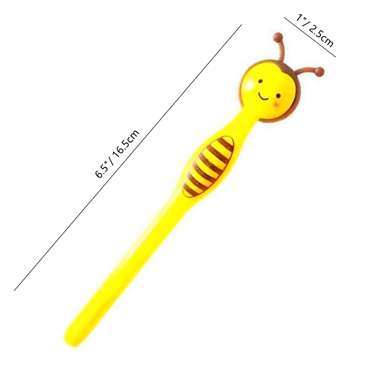 40 Penne Gel Kawaii A Forma Di Ape - Punta 0,5 Mm Inchiostro Nero - Simpatiche Penne Per Scuola E Ufficio - copertina
