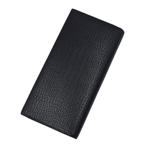 Meissterstück Brieftasche with Unique Sleek Design Unisex Adult Wallets and Purses – Long Leather Wallet – Crocodile Pattern, 11 Card Slots, ID Window – Premium Genuine Leather Wallet - Black4