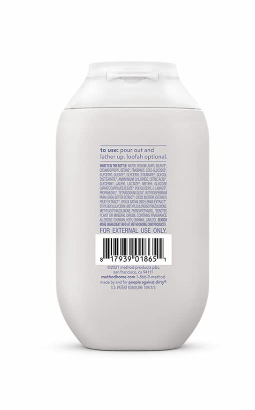 Miniatura 2 de Method Gel de baño Simply Nourish, leche de coco, arroz y manteca de karité, ingredientes a base de plantas, sin parabenos ni ftalatos, tamaño mini