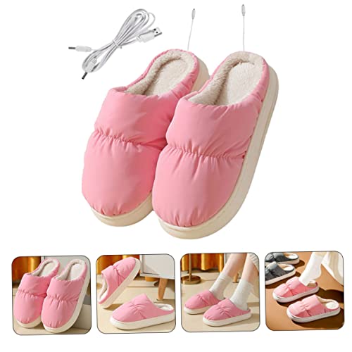 Calienta Pies Eléctrico USB KESYOO Zapatillas Rosadas miniatura 4