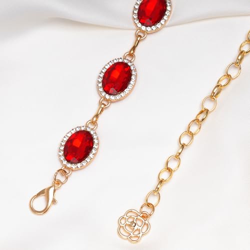 Red Chain Belt Red Western Belt for Women Metal Cowgirl Waist Belt for Dresses Jeans4