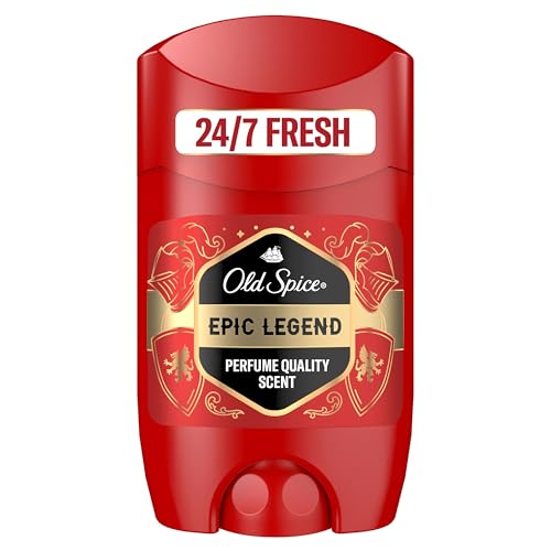 Old Spice Epic Legend Deostick für Männer 50 ml, 24/7 Frischhh bei täglicher Anwendung, langanhaltender Duft in Parfumqualität, Schutz vor Gerüchen, Ohne Aluminiumsalze