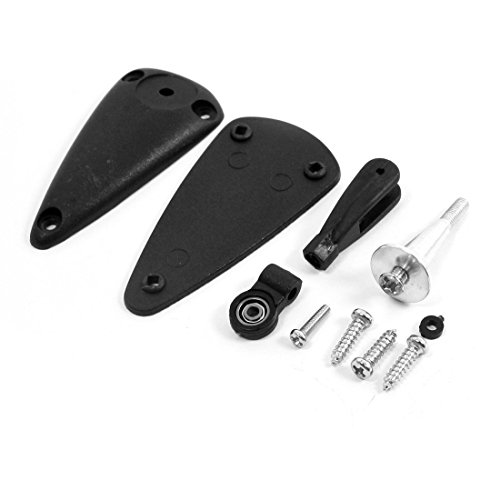 Aexit Aluminum Adjustable Electrical equipment Horn M2.8 x L24mm w Plastic Triangle Baseplate Bearing