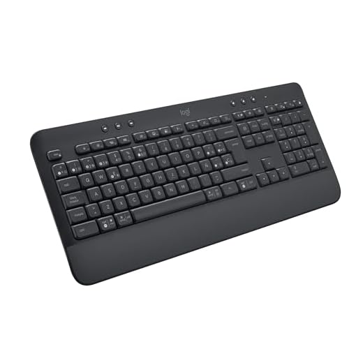 Teclado completo inalámbrico con reposamuñecas