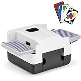Vikye Automatic Card Shuffler, Rechargeable Card Shuffler Machine with USB C Charging for Travel and Family Gatherings (Black)
