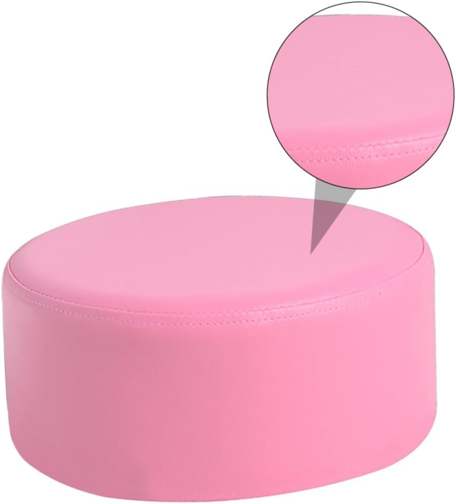 PRETYZOOM Practical Pu Round Stool Lightweight Portable Slip for Boy Girl Great for Bathroom Bedroom and Rvs