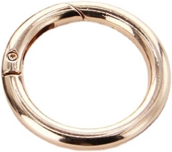 Brelok O-ring z metalową bramą sprężynową, trwały, otwierany brelok do rękodzieła, zapięcie do torby, klips do torby, idealny do projektów DIY i akcesoriów