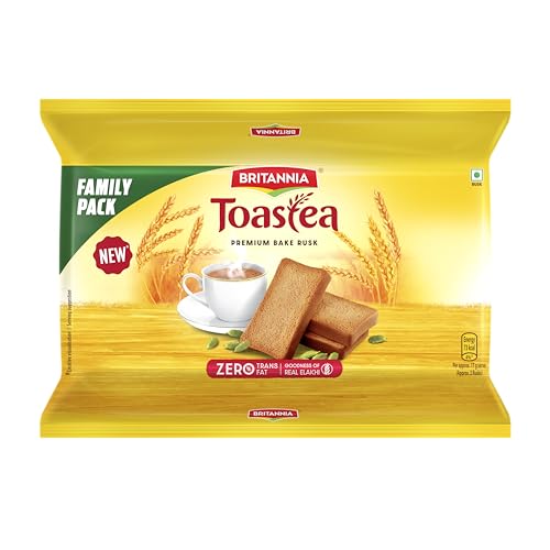 Image of Britannia Rusk Toastea Premium Bake, 668g, Brown