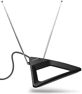 Fosmon HDTV Antenna 25-40 Miles Range, Indoor Rabbit Ear TV Antenna, Retractable Dipoles