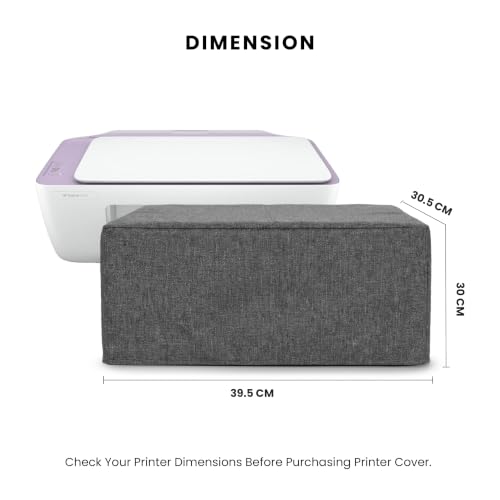 Image of Alifiya Dust Proof Washable Printer Cover for HP DeskJet 2331 / 2131 / 2135 / 2545 Multi-Function Color Printer - Grey