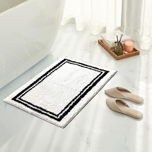 Tititex White Black Frame Line Rug