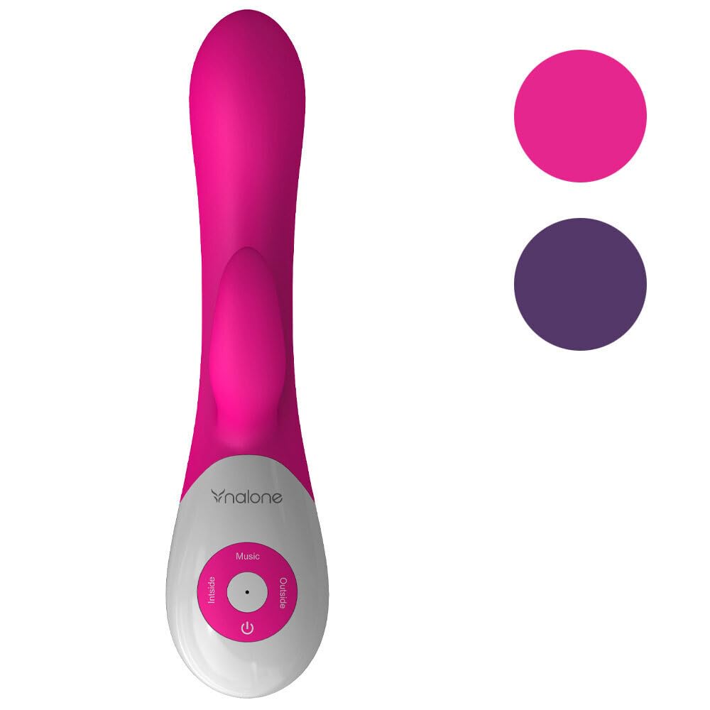 Nalone Rhythm Wireless Voice Activated Donna Vibratore Rabbit Erotico - 7 modalità di stimolazione, 2 modalità di attivazione vocale – Silicone USB Vibratore Clitoride con Ricaricabile Batteria, 100% Impermeabile –20cm (Inseribile 11,43cm)