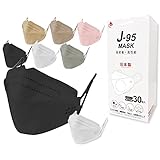 [京都室町st．] 【JIS規格適合】マスク j95 日本製 正規品 30枚+1枚(31枚)4層構造 医療用レベルクラス3 不織布 サージカルマスク 立体 カラー 個別包装 国産使い捨てマスク「黒」