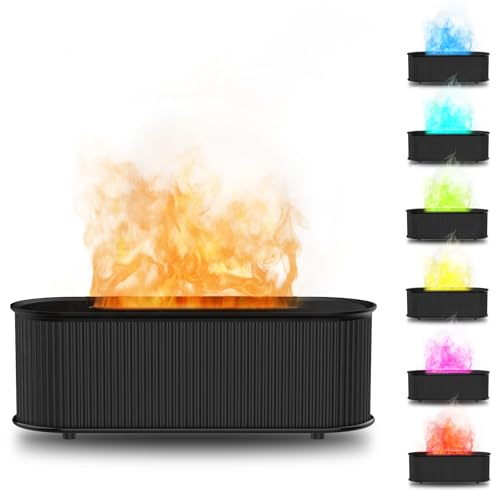 Bigqin 300 ml Difusor de Aceites Esenciales, USB Humidificador Aceites Esenciales con 7 Colores & 3 Temporizadores, Difusor de Aromas Humificador de Aromas, Humificadores para Habitación Hogar Oficina