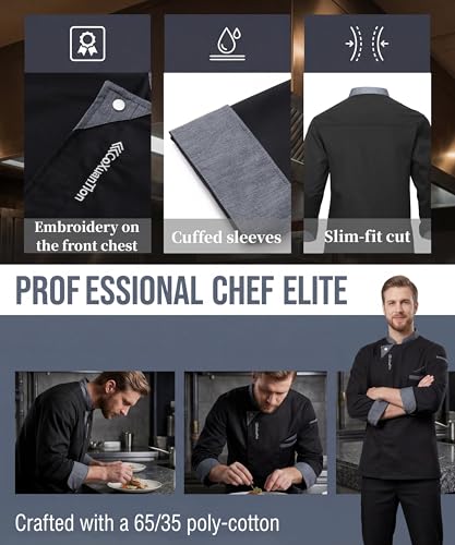 Veste de chef professionnel pour hôtel et restaurant haut de gamme - 5