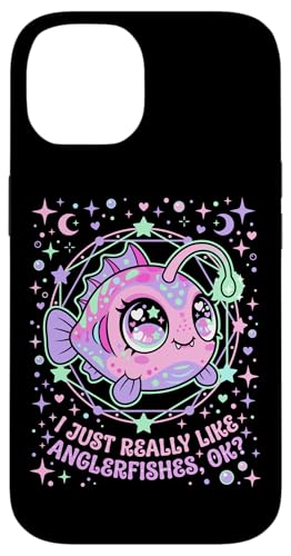 �J���C�C�A���R�E I Just Really Like Anglerfishes OK �L���[�g �X�}�z�P�[�X iPhone 14 �p