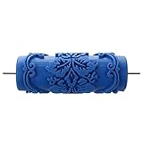 Roller - TOOGOO(R)Paint Roller with decorative motifs for Machine Designs flowers / blue 15 cm