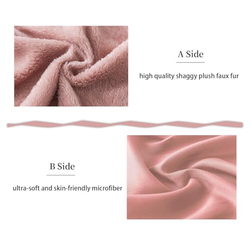 WhatsBedding Memory Foam Body Pillow with Plush Fuzzy Cover, Full Body Pillow for Adults, Long Pillow for Sleeping, Soft Pillow Fluffy Supportive