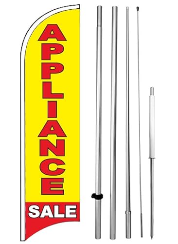 4 Less Co APPLIANCE SALE Windless Feather Swooper Flag 15