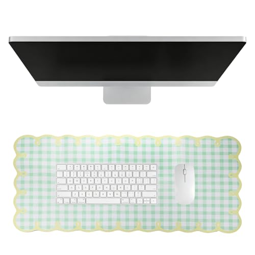 Tapis de souris rectangulaire à carreaux pour décoration de bureau rustique