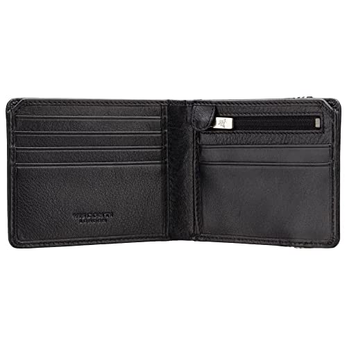 VISCONTI Segesta Elastic Closure Bi Fold Real Leather Tap and Go Slim Wallet Card Holder RFID - Main Image