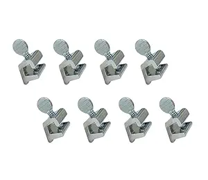 QCAA Sliding Window Security Lock, Aluminum, Silver, 8 Pack, Made in Taiwan