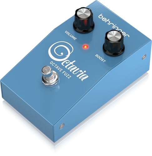 Behringer OCTAVIA OCTAVE FUZZ Vintage Octave Fuzz Pedal mit Aggressivem Klang und Octave Up Effekt