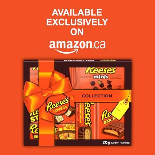Reese's Lovers Gift Box, Assorted Chocolate Peanut Butter Bars, 535g (8 Assorted Bars) for Chocolate Lovers - 2