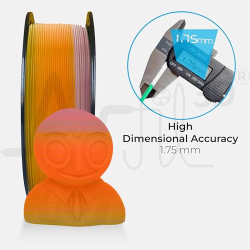 Image of NFIL3D 1KG Net HS PLA+ Bright Rainbow - 3D Printer Filament |1.75mm| Accuracy - + /- 0.015mm | 1000g 3D Filament, 250g Spool & 350g Packaging Weight (Total Weight 1.6KG) | (3.52 lbs)
