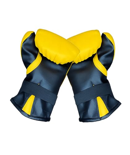 Image of FELIDAE Kids Set for Age (7-13 Years) Pack of 4 Boxing Kit | Punching Bag for Karate | Bounce-Back Martial Arts Bag for Boys & Girls to Build Skills Boxing Kids Set (Yellow Black)