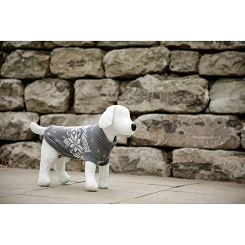 Kerbl Pet Pullover Lillehammer, Grau/weiß, 30 cm