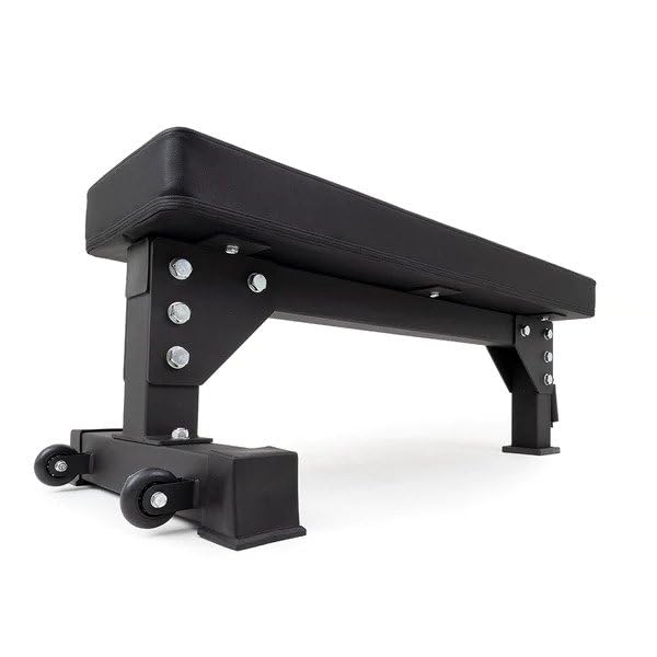 SMAI Flat Bench: Weight Strength Training with Upholstered Section, Easy Assembly & Rubber Feet