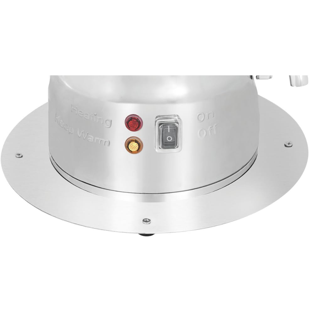 MBH - Samovar Profesional 3L para Hostelería. Hervidor de Agua Industrial con Tetera de Acero Inoxidable